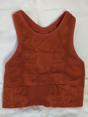 FP Movement Every Single Time Floral Bra Red Earth Burnt Orange M/L M/G
